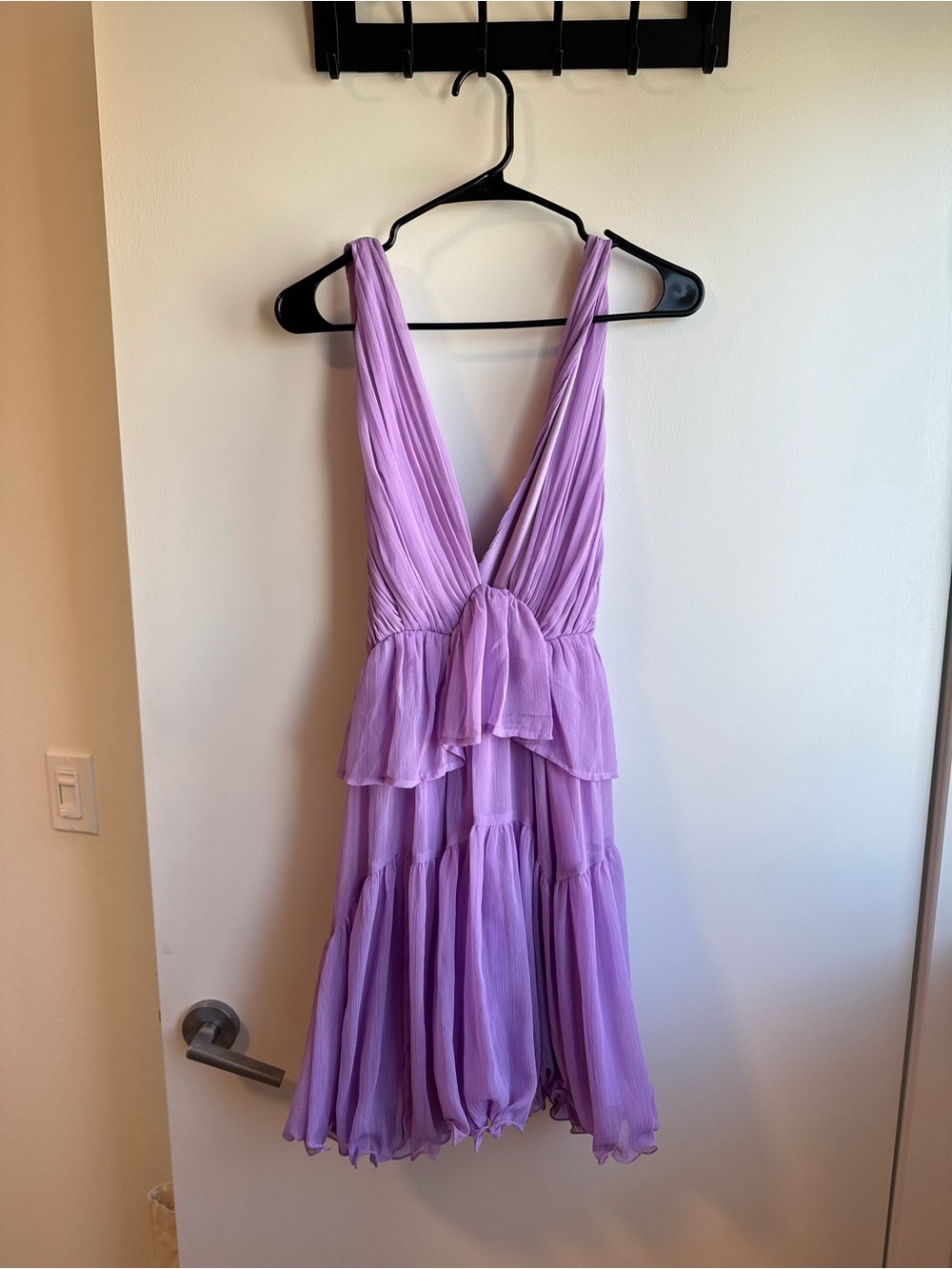 ASOS Lavender Tiered Mini Dress